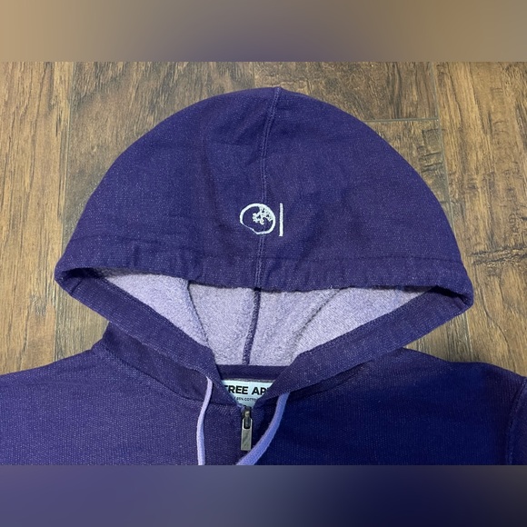 Purple Ten Tree zippered hoodie sweater embroidered Medium mint condition - Picture 4 of 6
